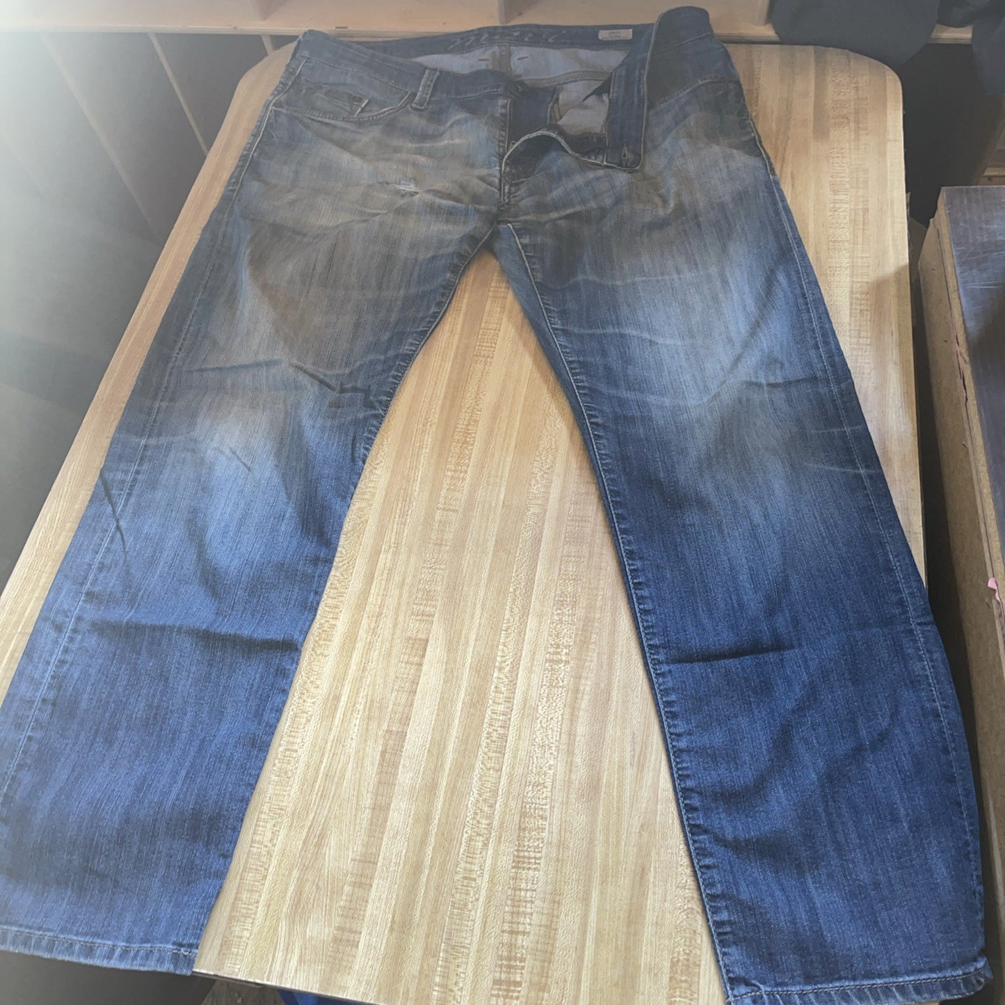 mavi zach straight leg jeans 38/30 Distressed 
