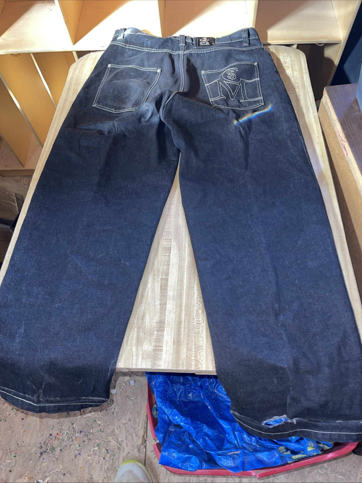 Vintage Cash Money Jeans 36/34 Y2K Hiphop Streetwear Baggy Wide Leg