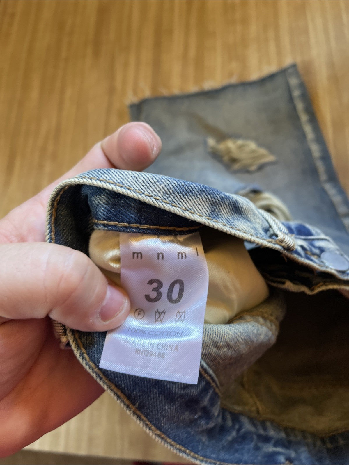 MNML Jorts Distressed 30