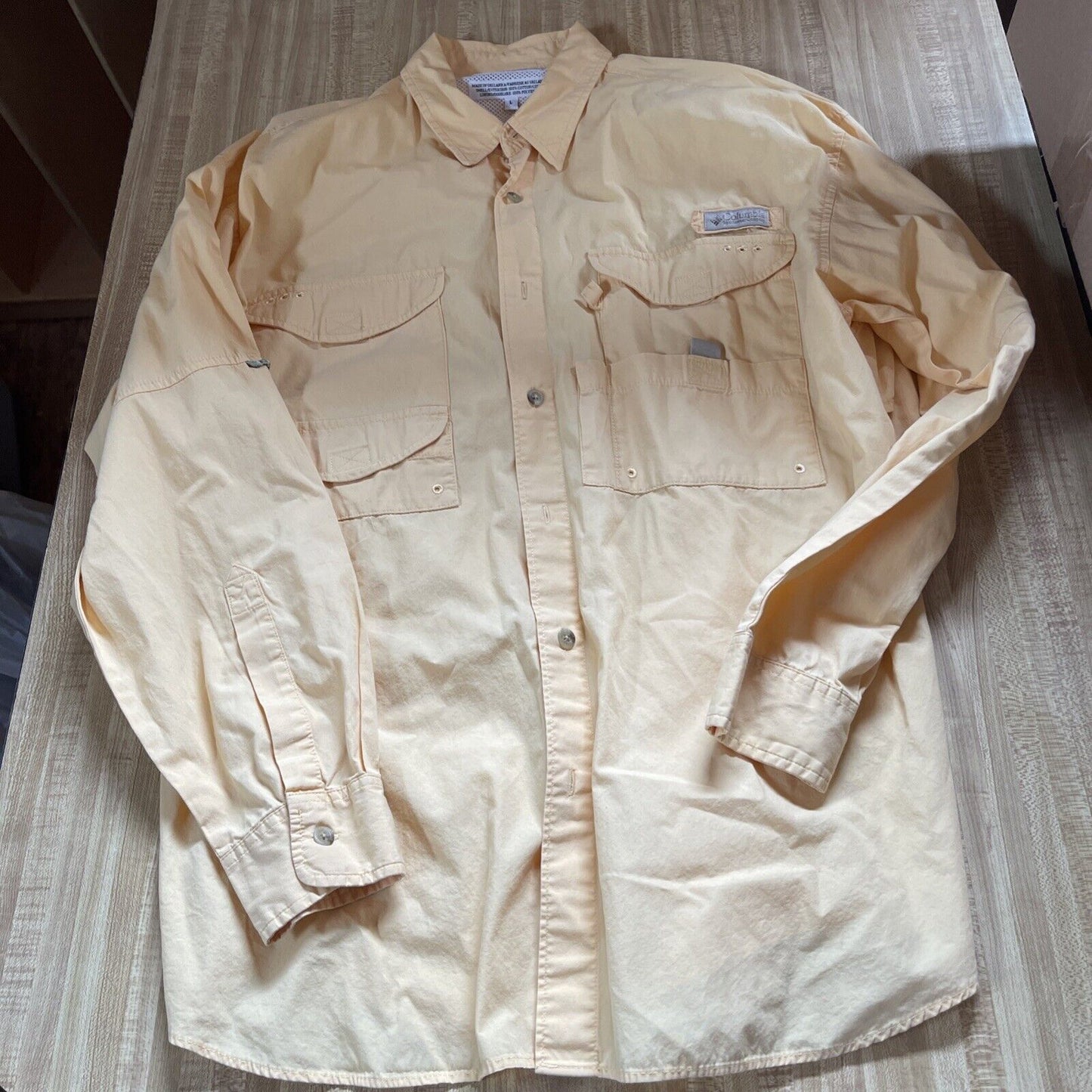 Vented Columbia PFG Fishing Shirt Large