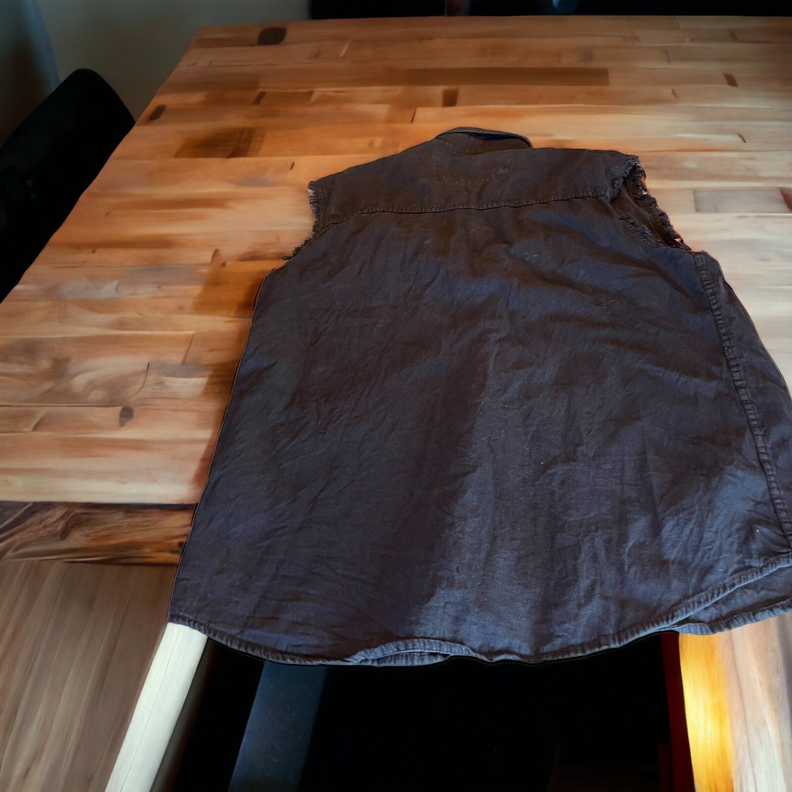 Sleeveless Button Up Biker Shirt XL By Hot Leathers