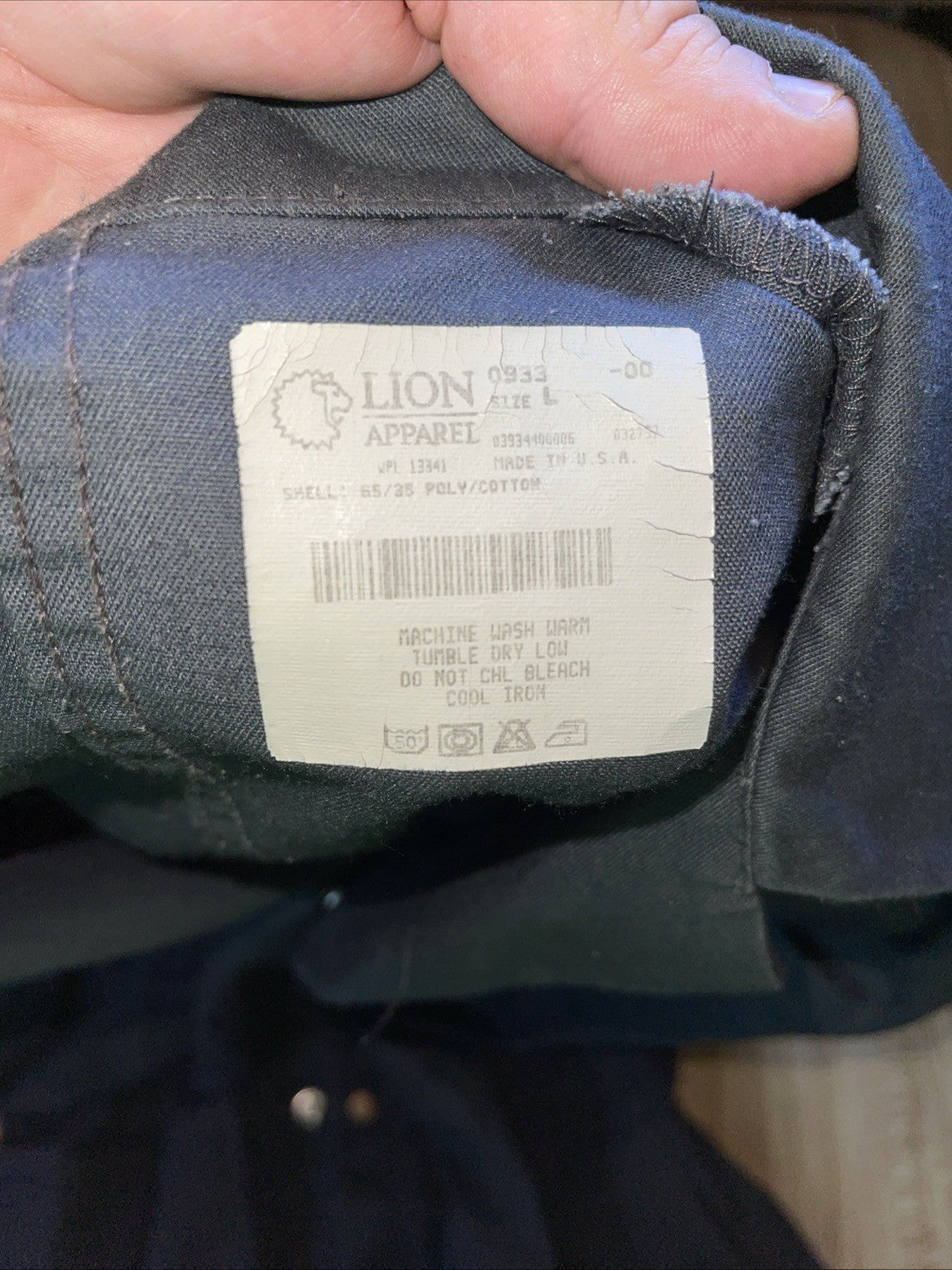 Lion Apparel Coveralls Size Large 