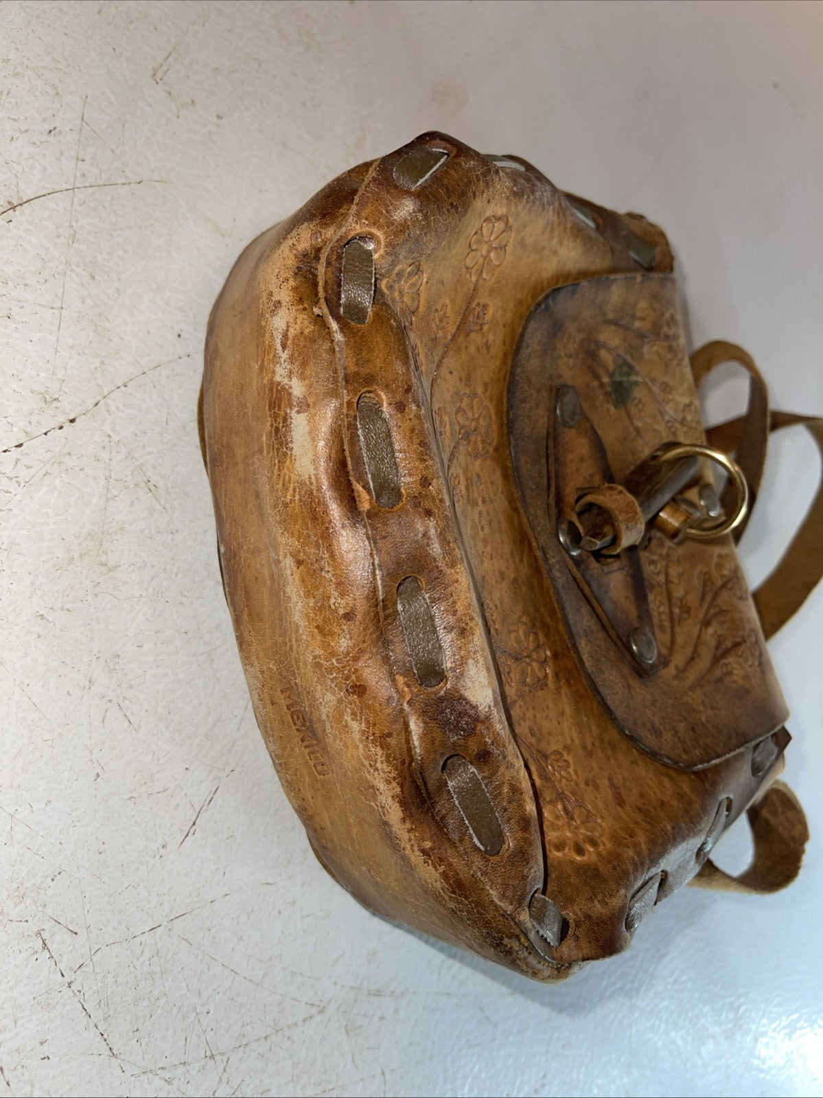 Vintage Handmade Leather Purse 