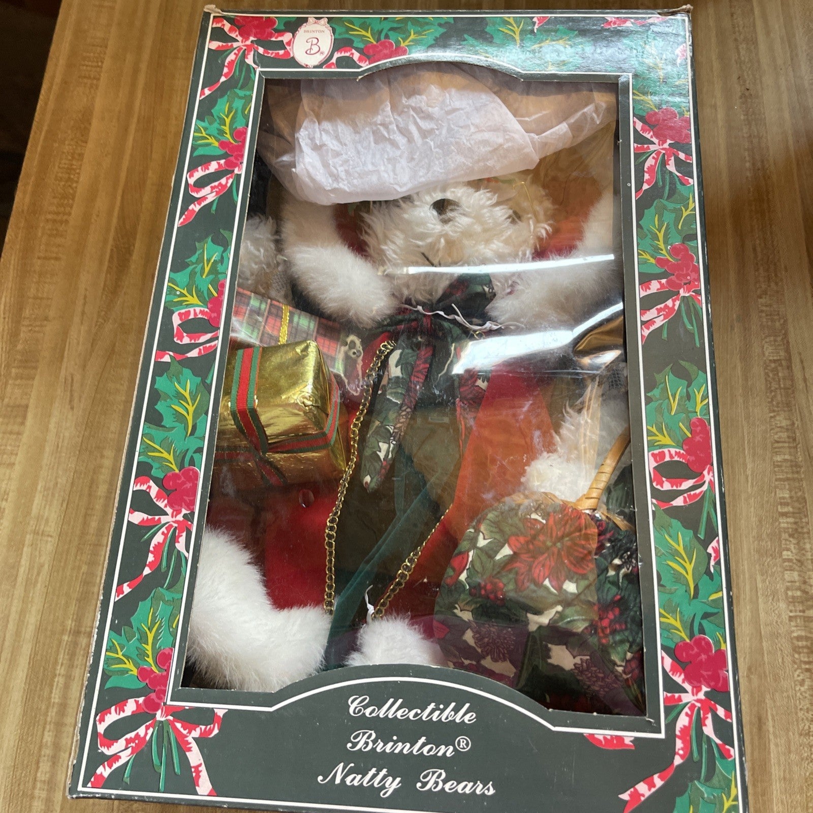 Vintage Brinton Holiday Natty Bear Collectible