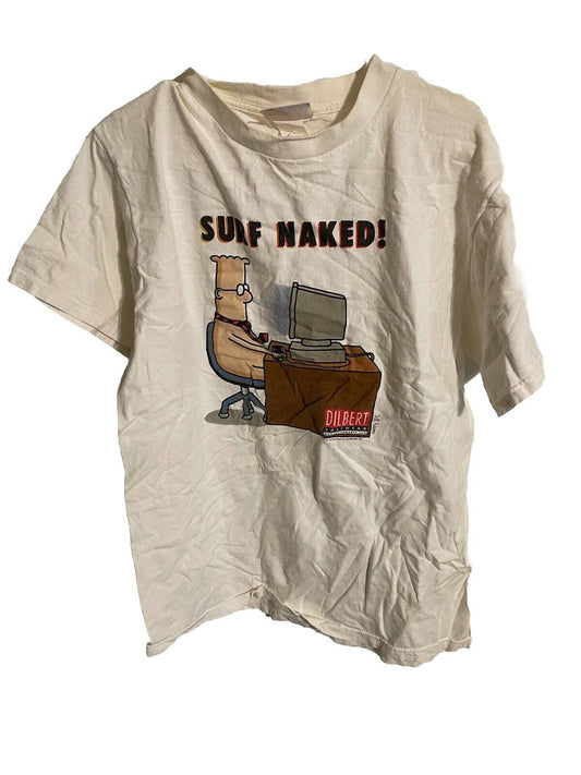 Dilbert Softwear Surf Naked T Shirt Vintage XL