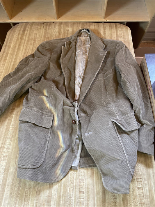 Vintage Polo University Corduroy Blazer Walker Abbott 44R