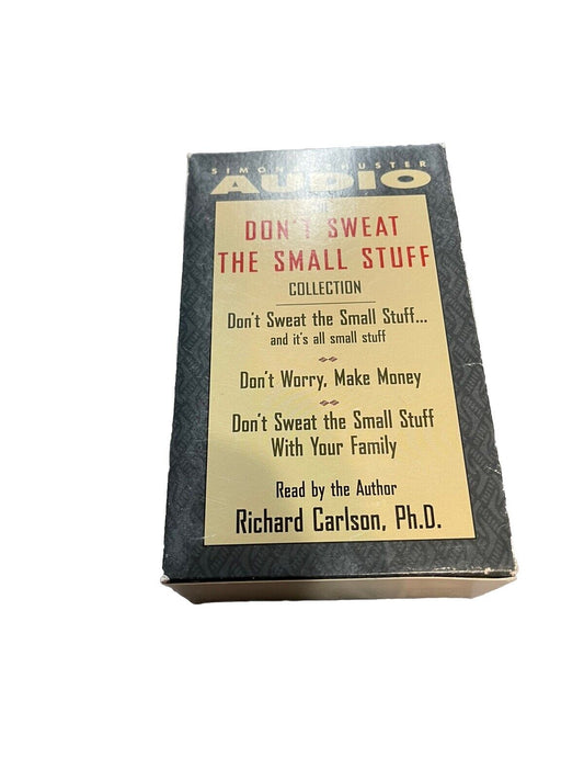 Don't Sweat the Small Stuff Collection by Richard Carlson (1998, Audio Cassette,