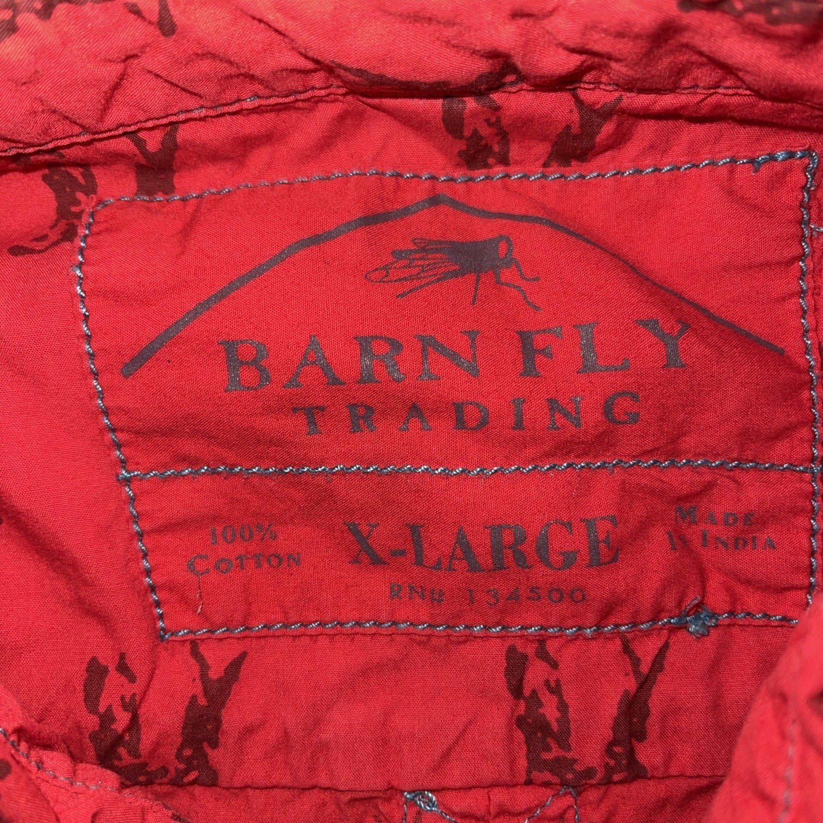 Barn Fly Trading Button Up XL