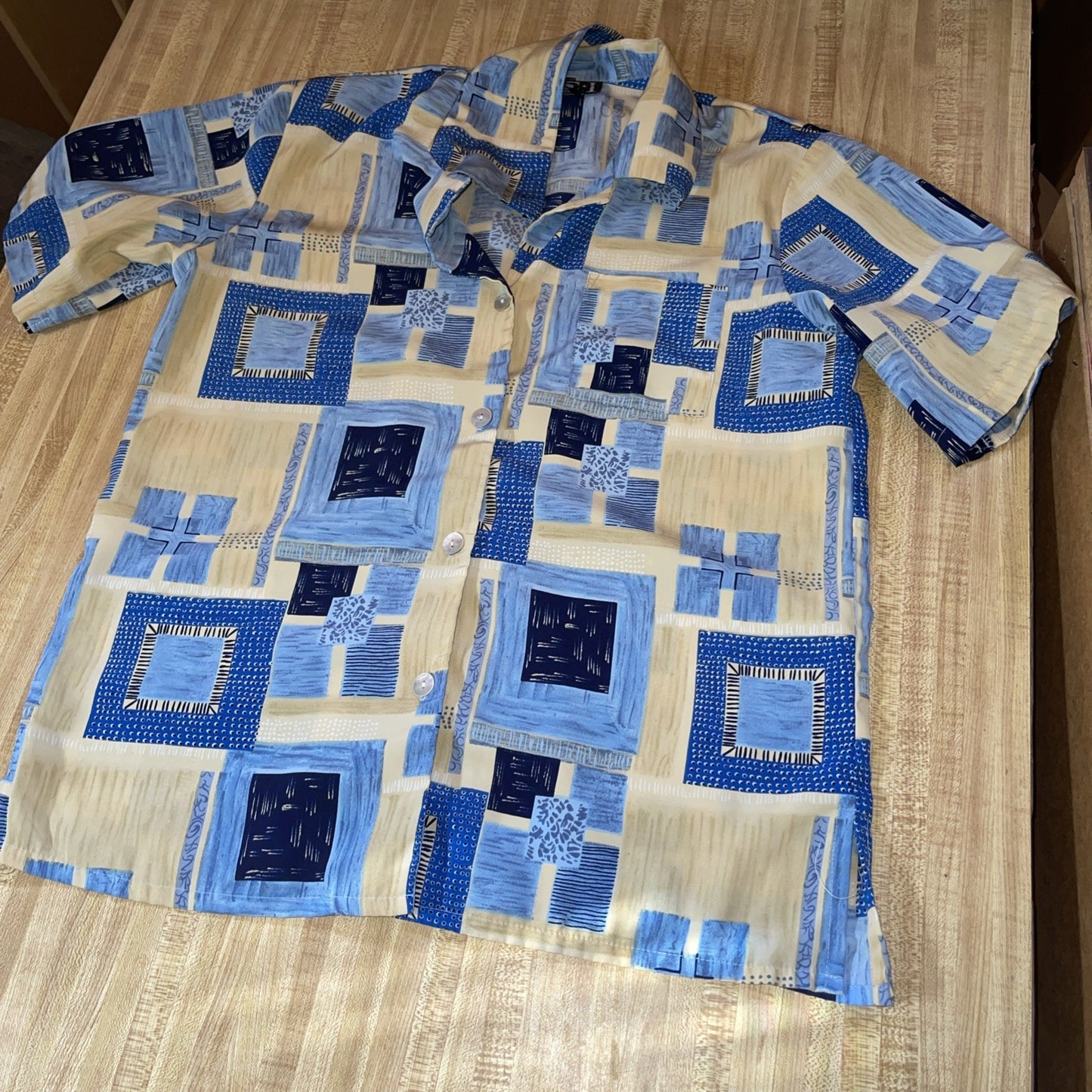Vintage Ici Button Up Large 
