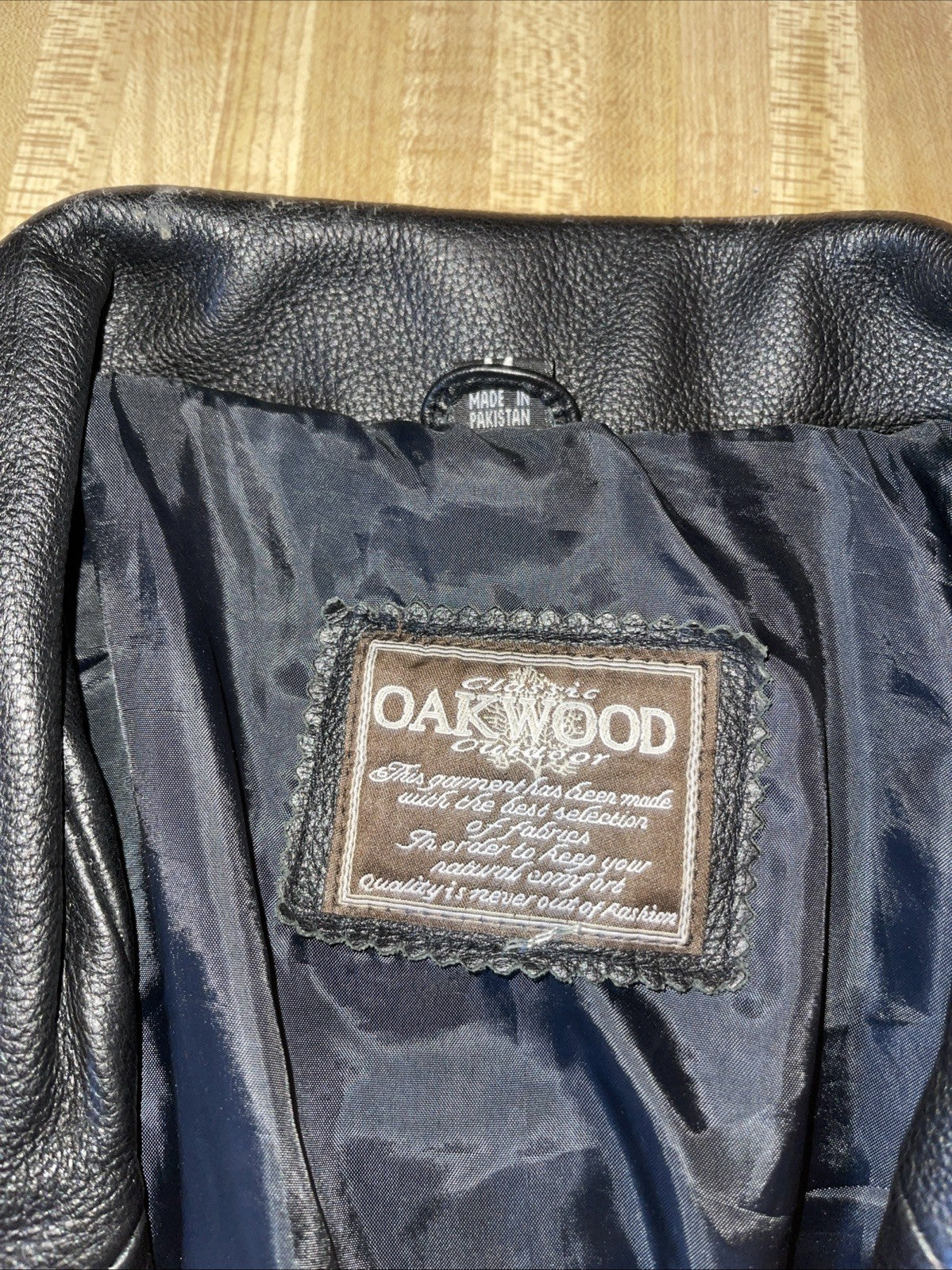 oakwood classic leather jacket Medium 
