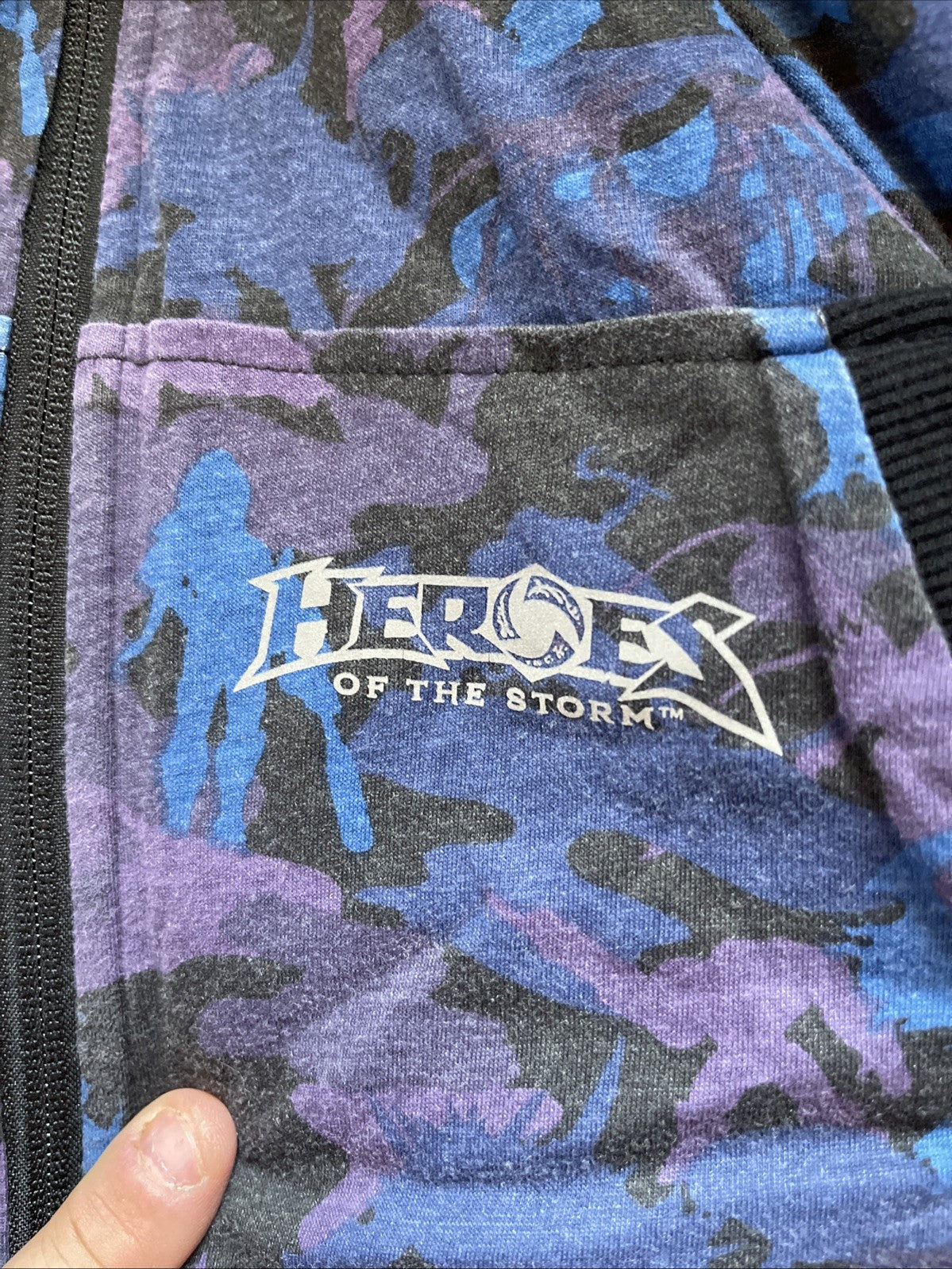 Reversible Heroes Of The Storm Hoodie Large Full Zip