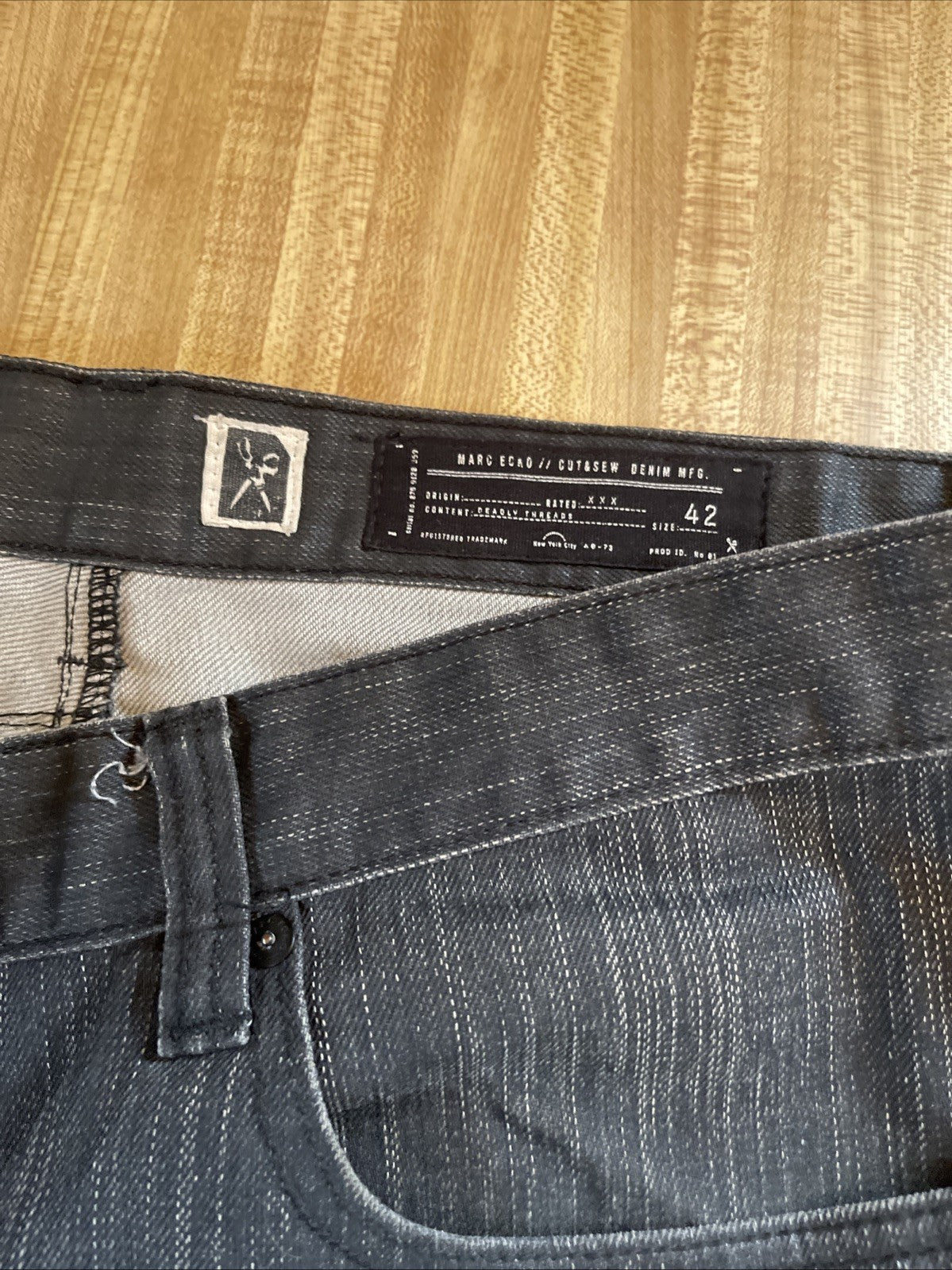 Ecko Unltd Jeans Baggy Wide Leg Y2K Hiphop Streetwear 42/32
