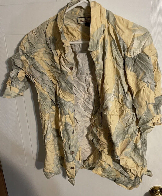 Tommy Bahama Silk Shirt Large 