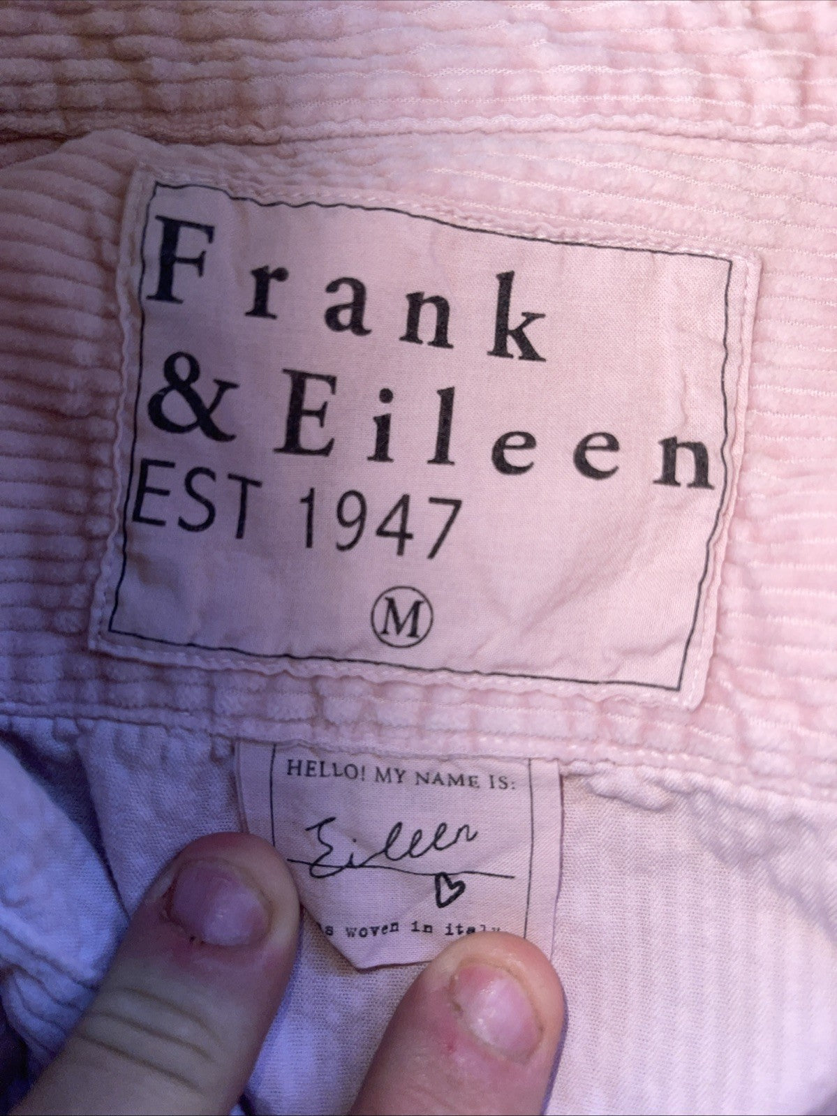 Frank & Eileen Corduroy Button Up Medium 