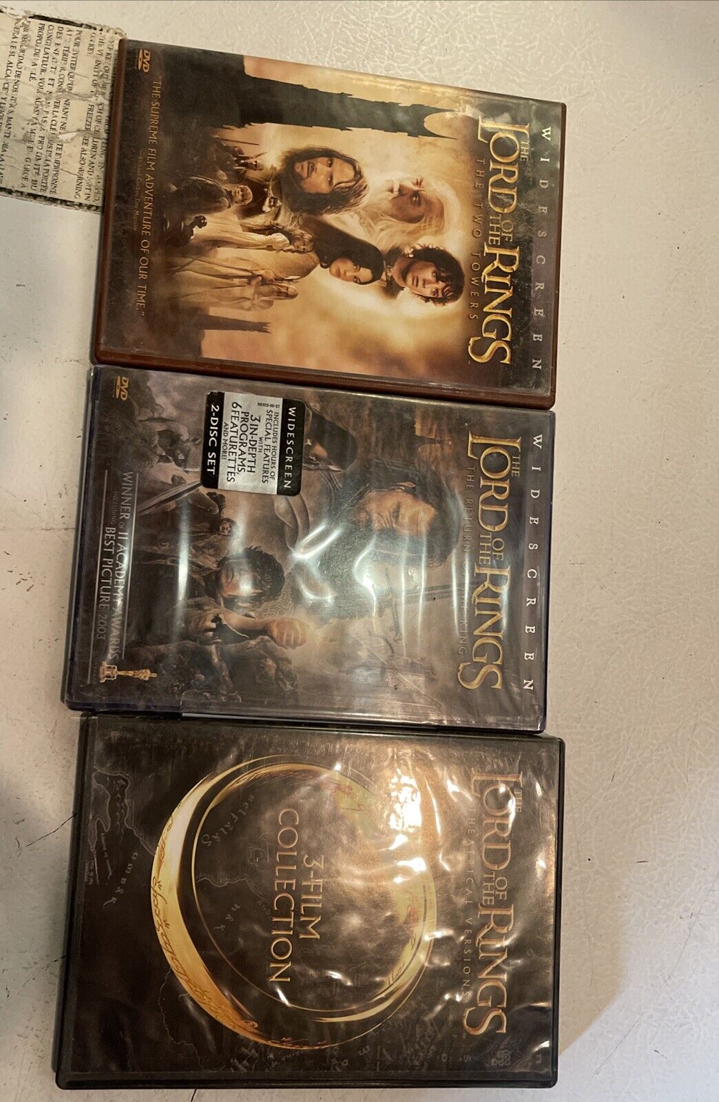 Lord Of The Rings And Hobbit DVD Lot