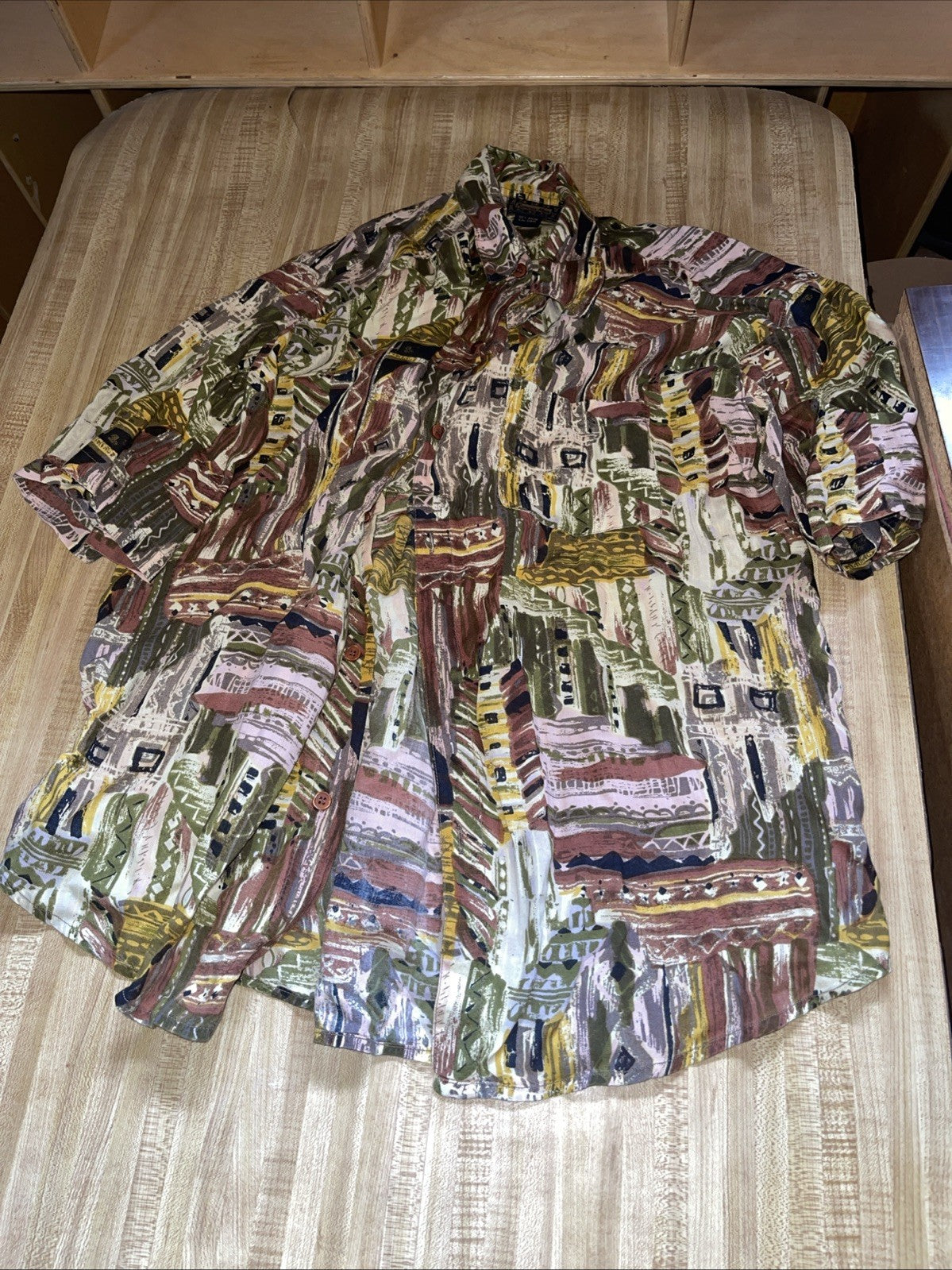 Vintage Rayon Shirt Large 