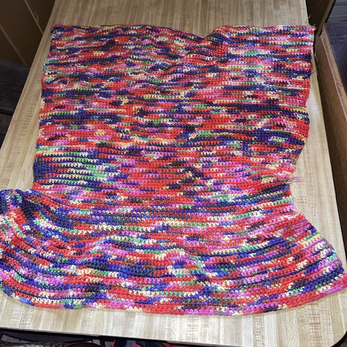 Homemade Crochet Rug 30x29