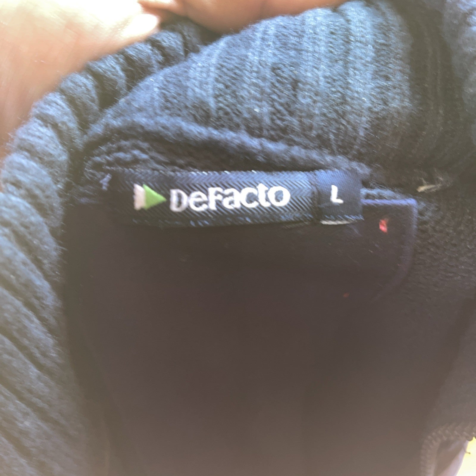 Defacto Full Zip Sweater Large 