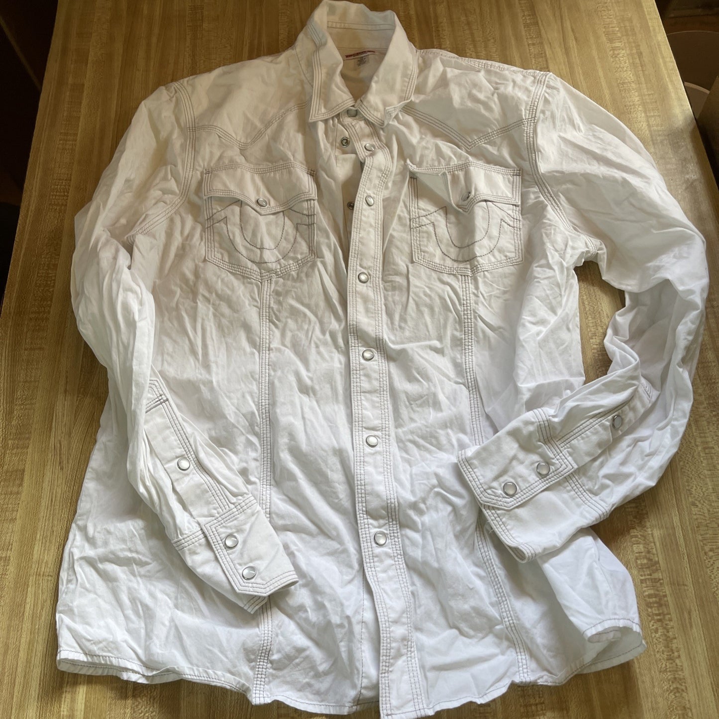 true religion pearl snap shirt Large 