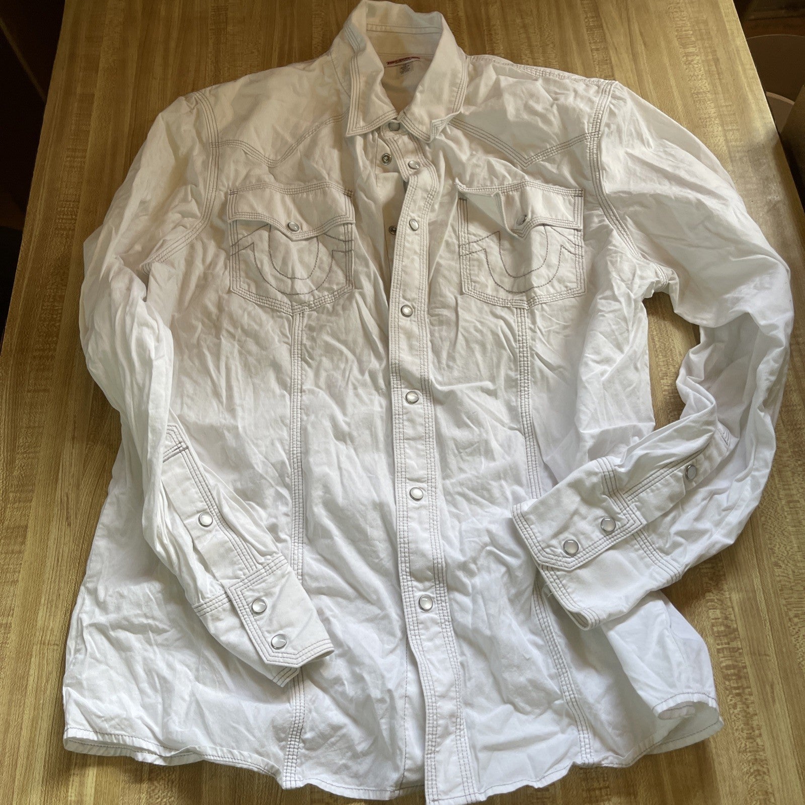 true religion pearl snap shirt Large 