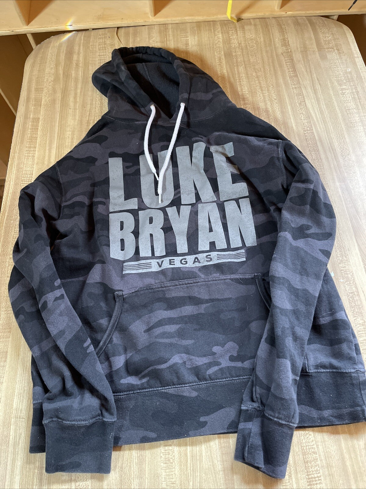 Luke Bryan Vegas Camo Hoodie Medium