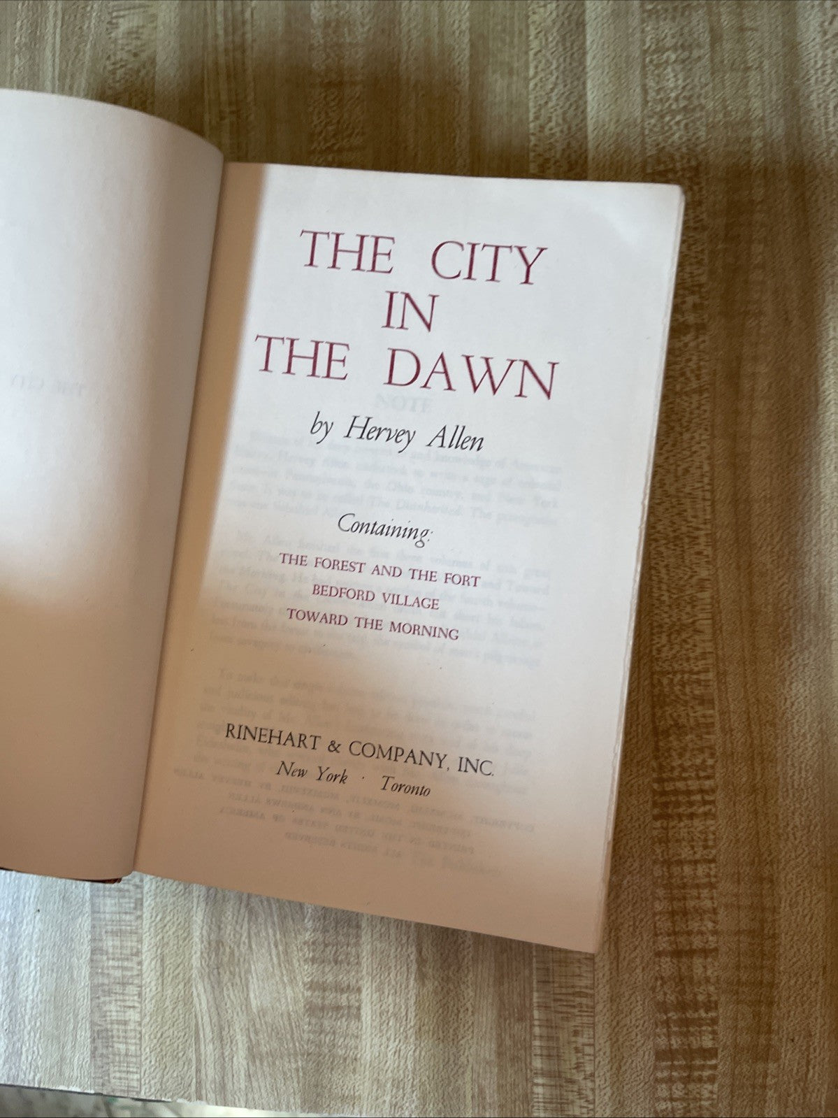 The City In The Dawn Hardcover 