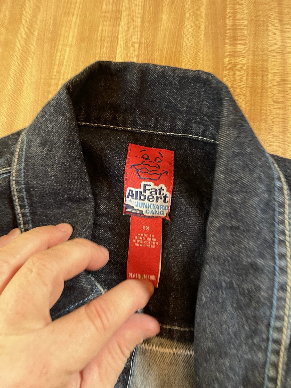 Fubu Platinum Fat Albert Denim Jacket 2XL 