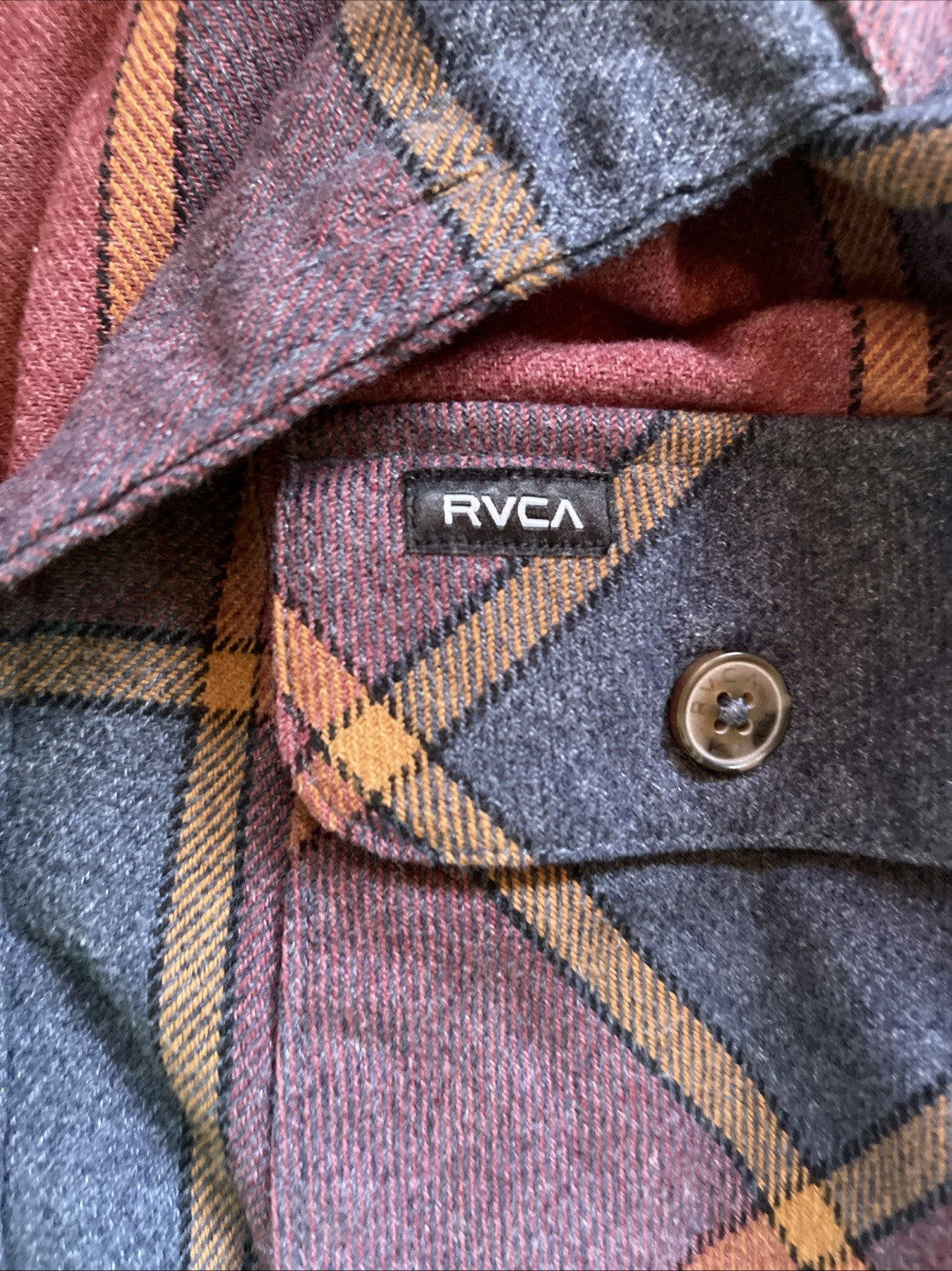 RVCA Heavyweight Flannel Shacket Large 
