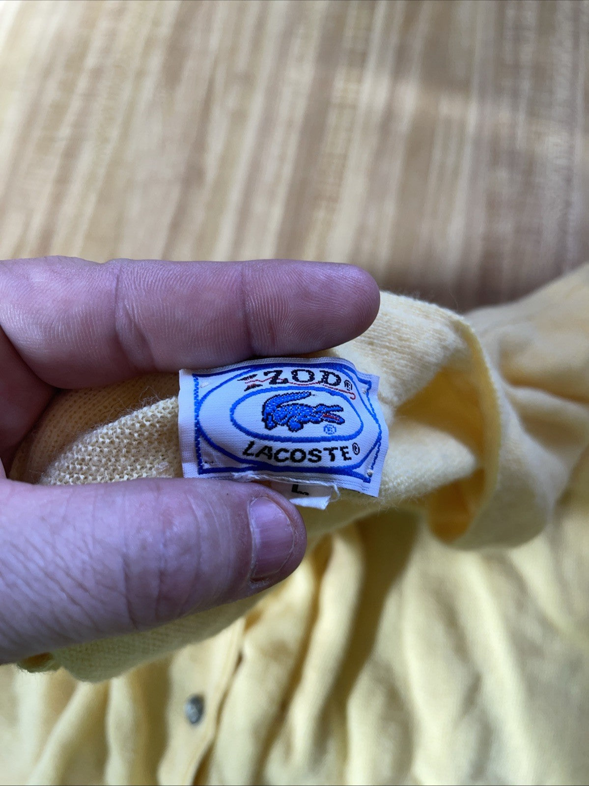 Vintage Izod Lacoste Cardigan Large 