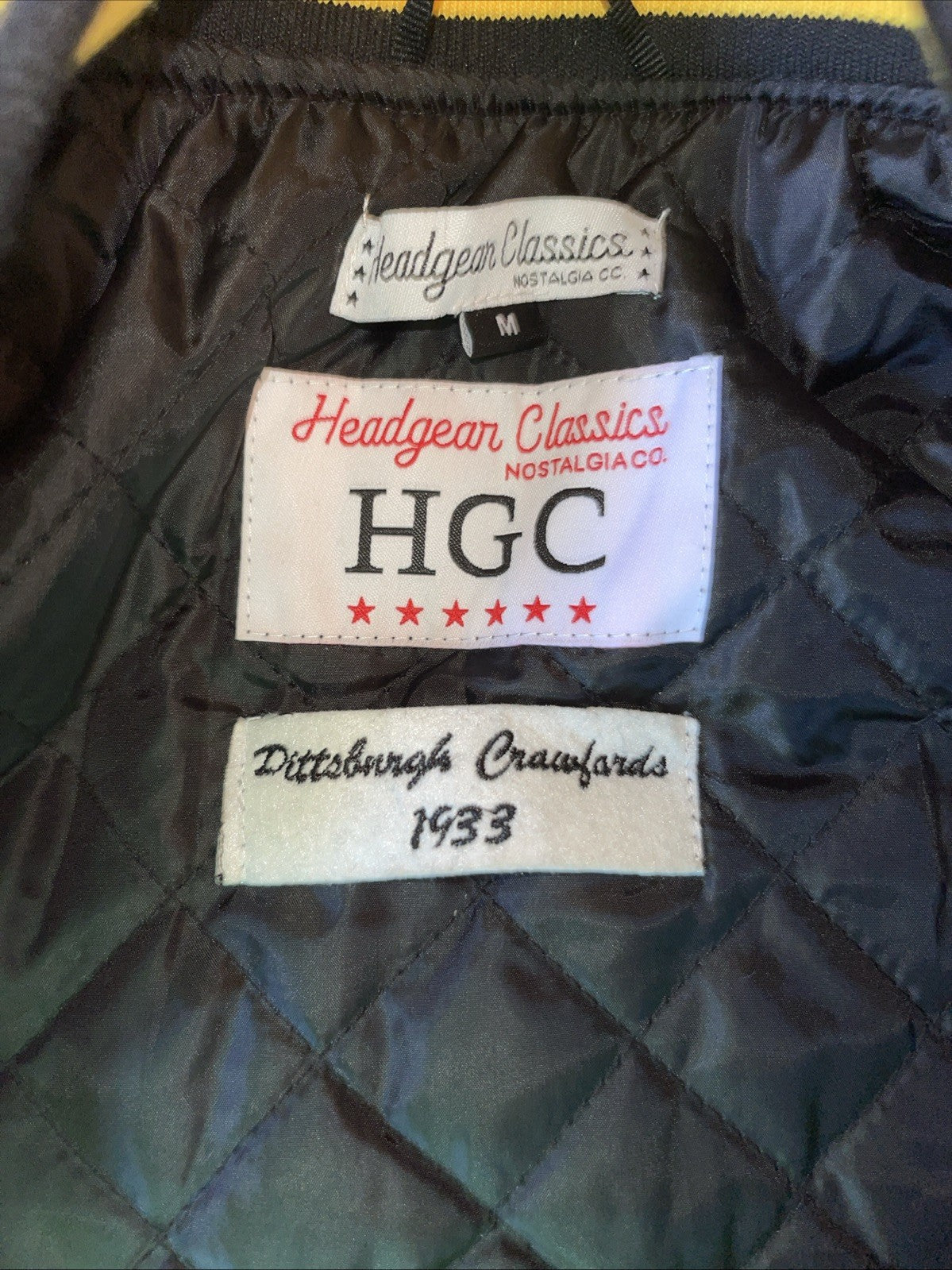 Headgear Classics Pittsburgh Crawfords League Champions Varsity Jacket Medium 