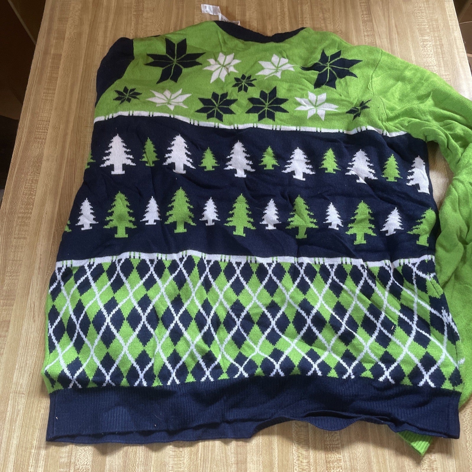 Seattle Seahawks Christmas Sweater XL