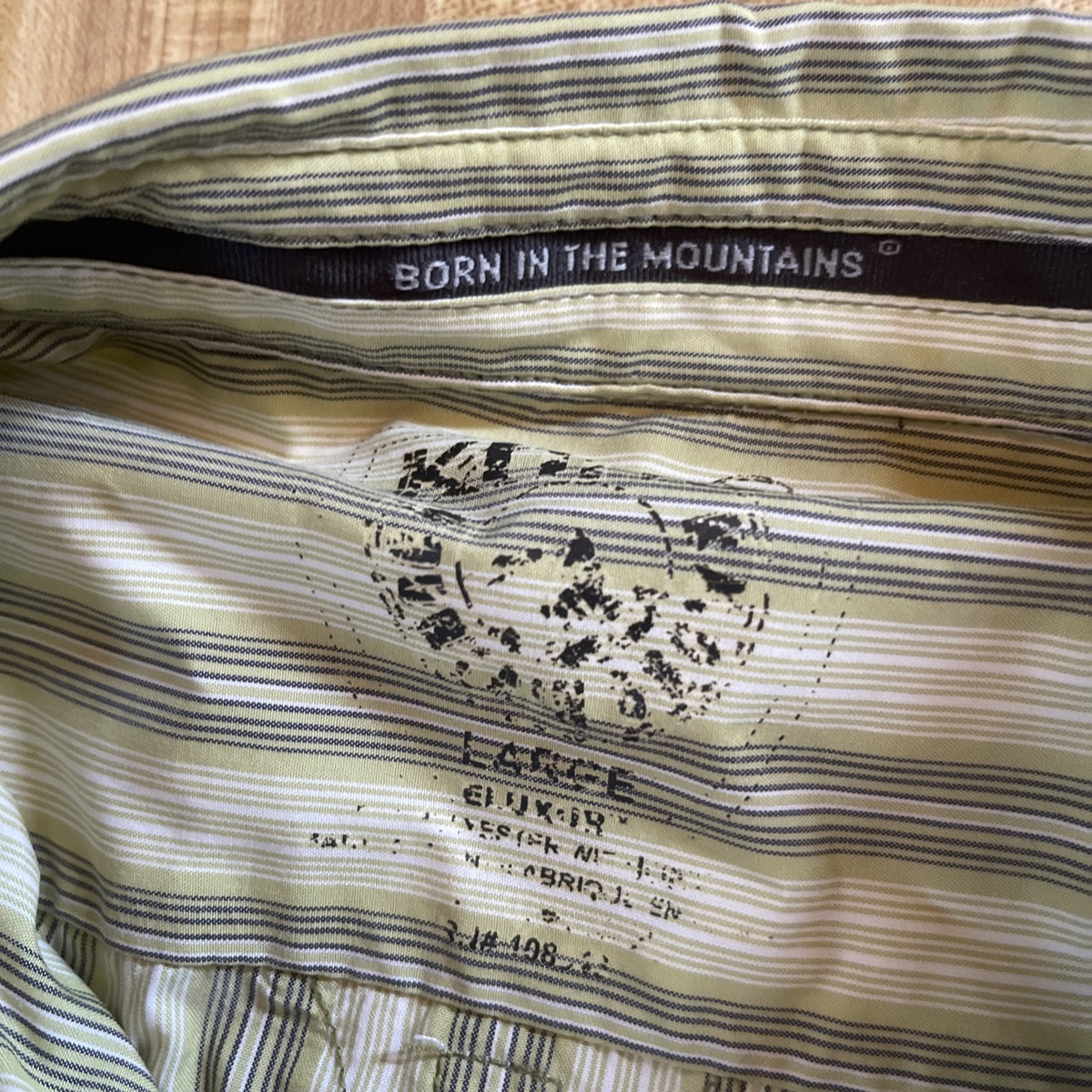 kuhl born in the mountains shirt Large 