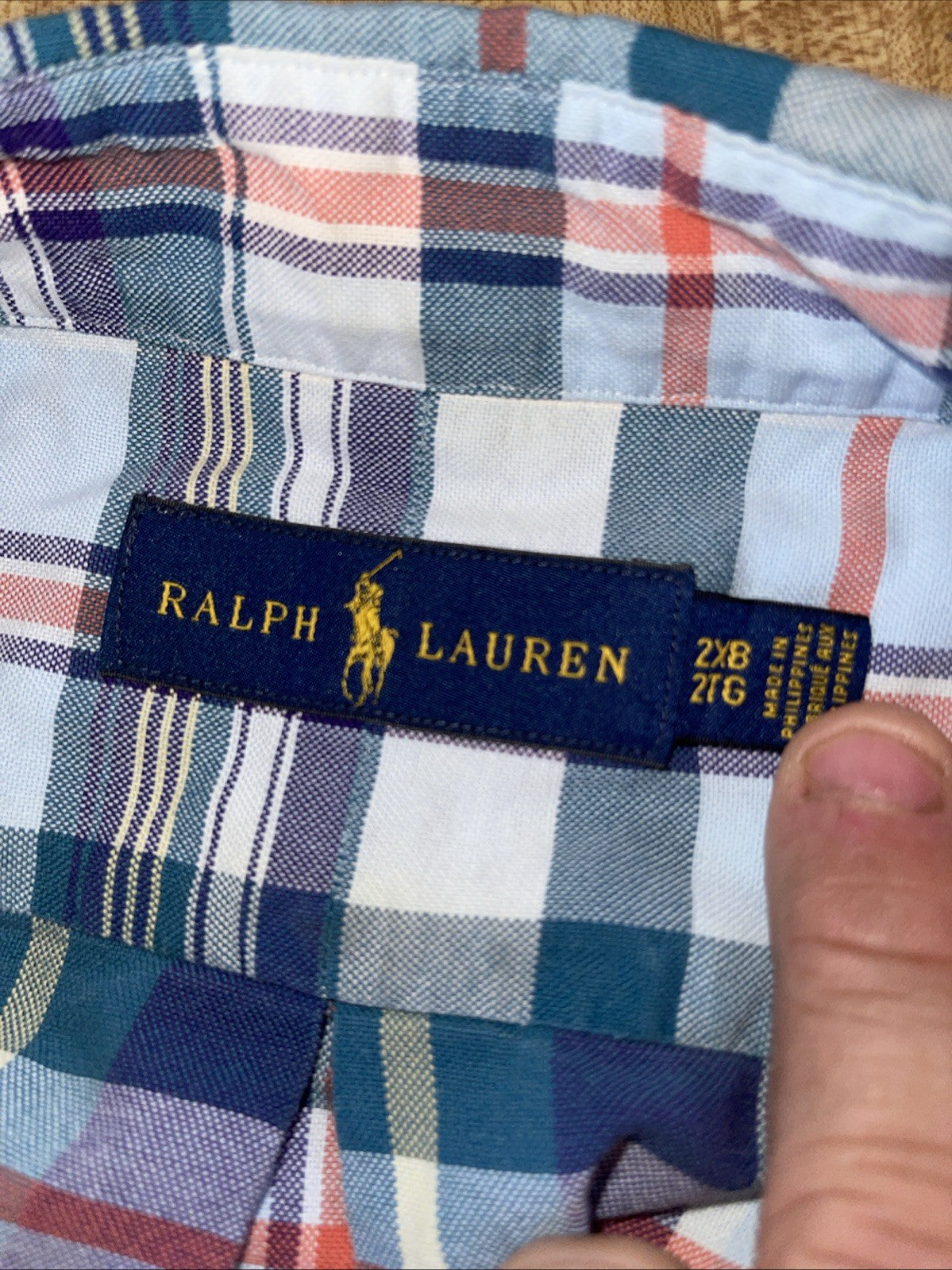 Ralph Lauren Button Down Flesh Pony 2XB 