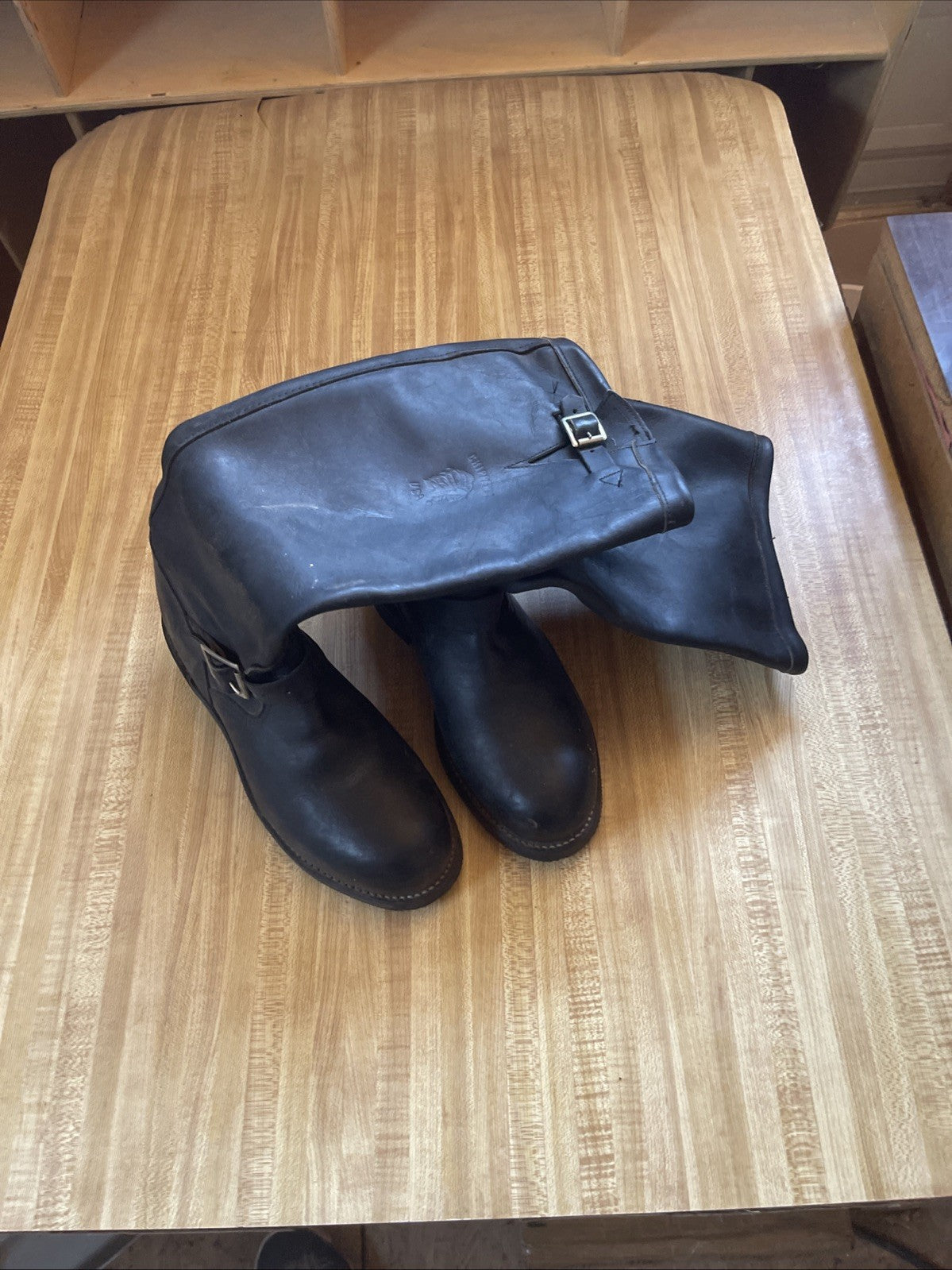 Chippewa Motorcycle Boots 8.5 E Vibram Soles Oil Resistant