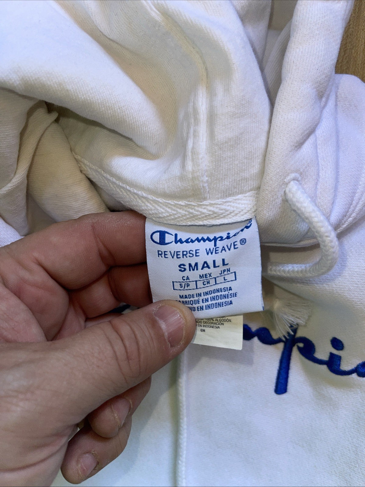 champion reverse weave hoodie Small 