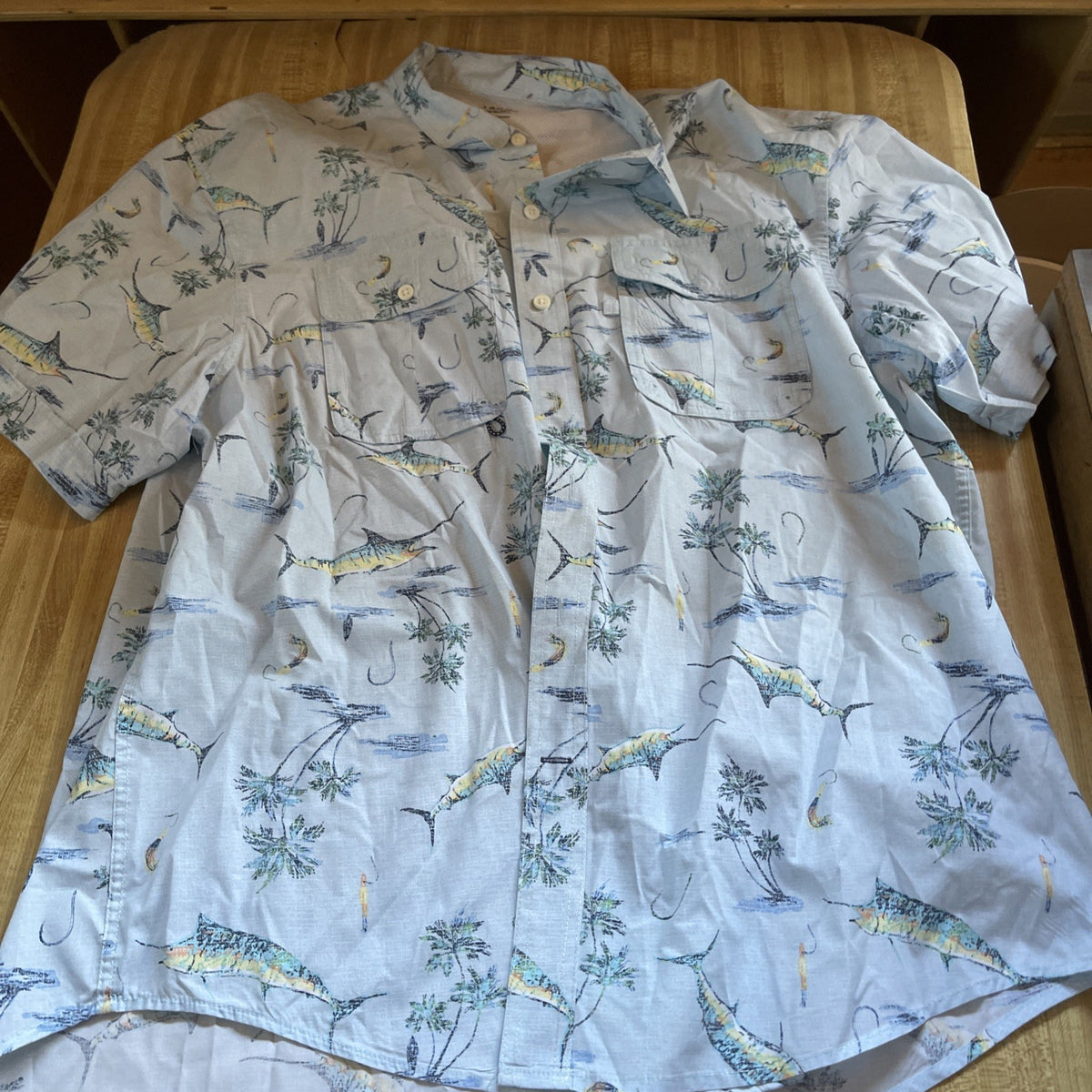 Izod Saltwater Vented Performance Shirt XXL 