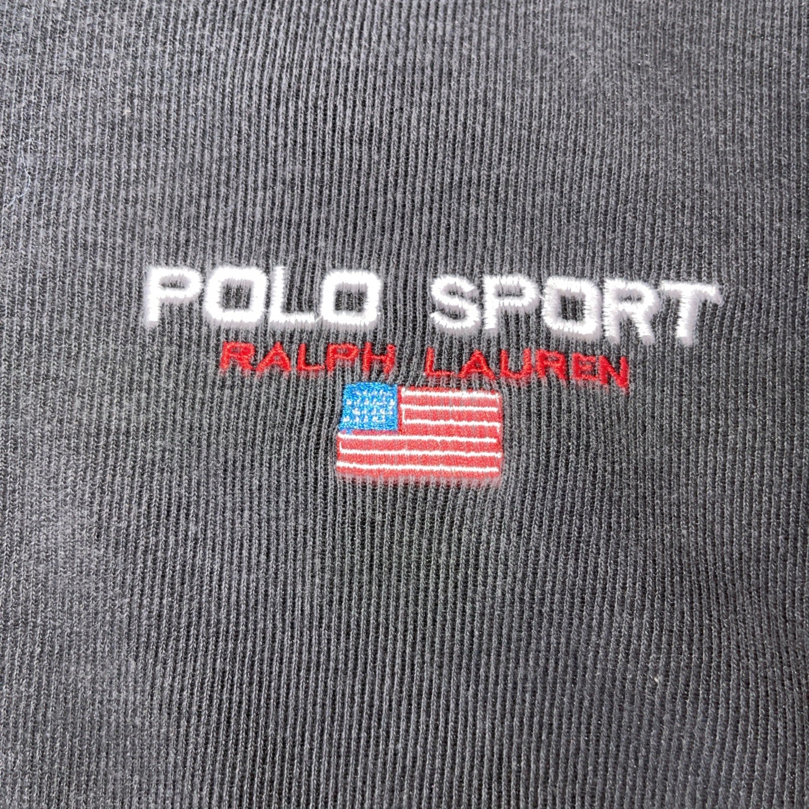 Vintage Polo Sport Quarter Zip Made In USA XL