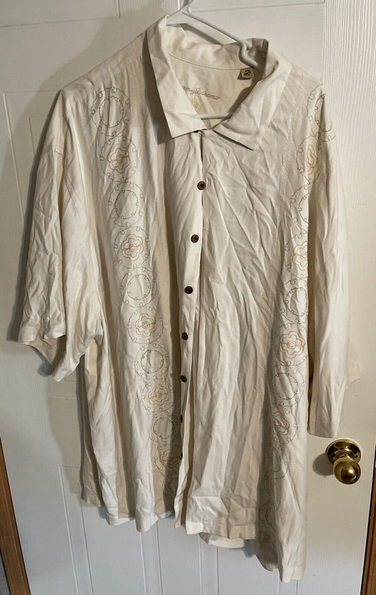 Tommy Bahama Silk Hawaiian Shirt 4XB 