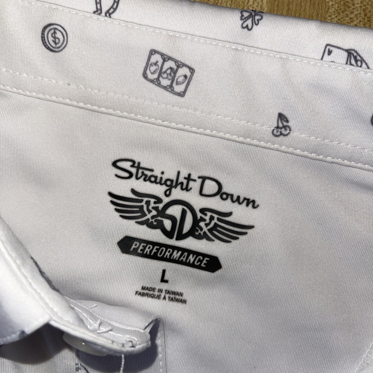 Straight Down Polo Large AOP