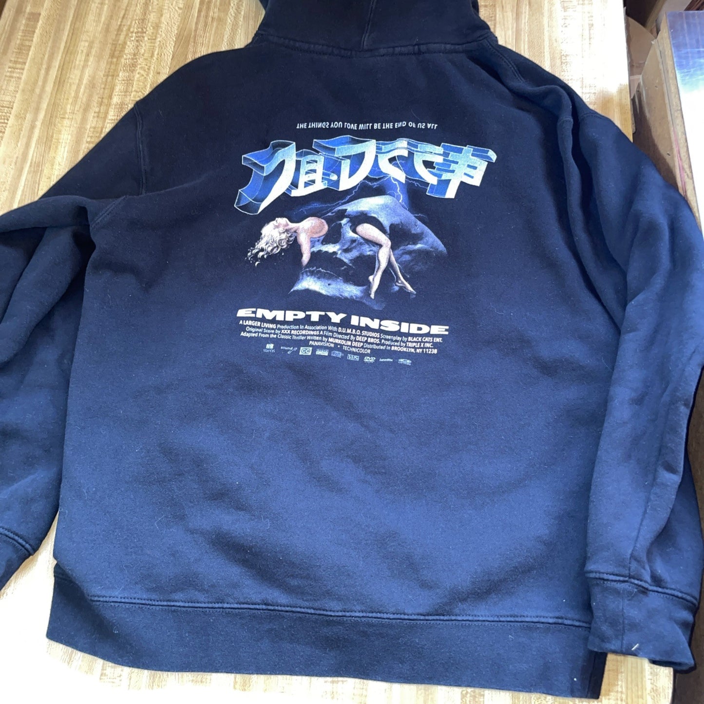 10 Deep Empty Inside Hoodie Large