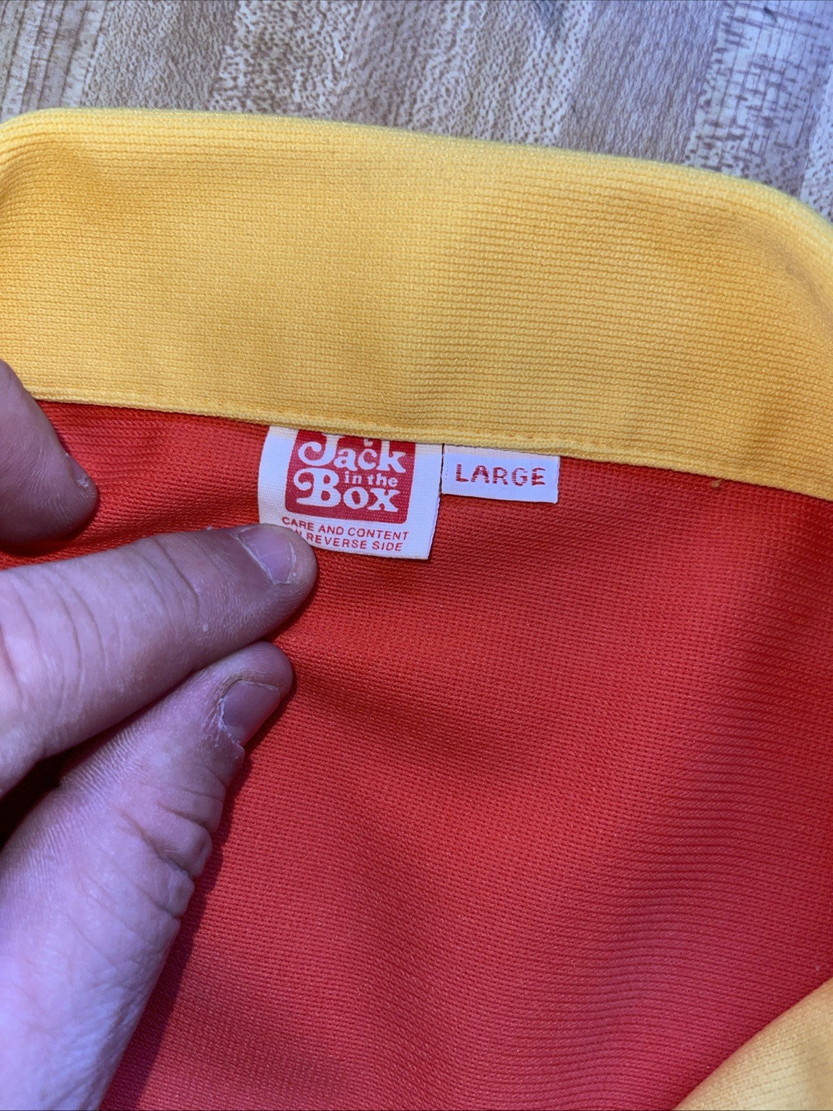 Vintage Jack In The Box Employee Shirt Large 