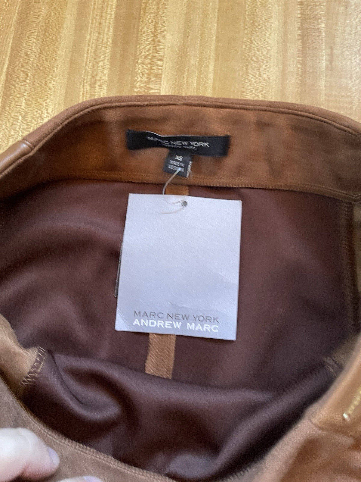 Marc New York Andrew Marc Leather Skirt XS NWT 