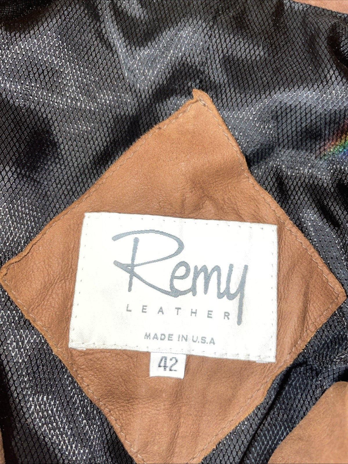 Remy Leather Bomber Jacket 42 Vintage 