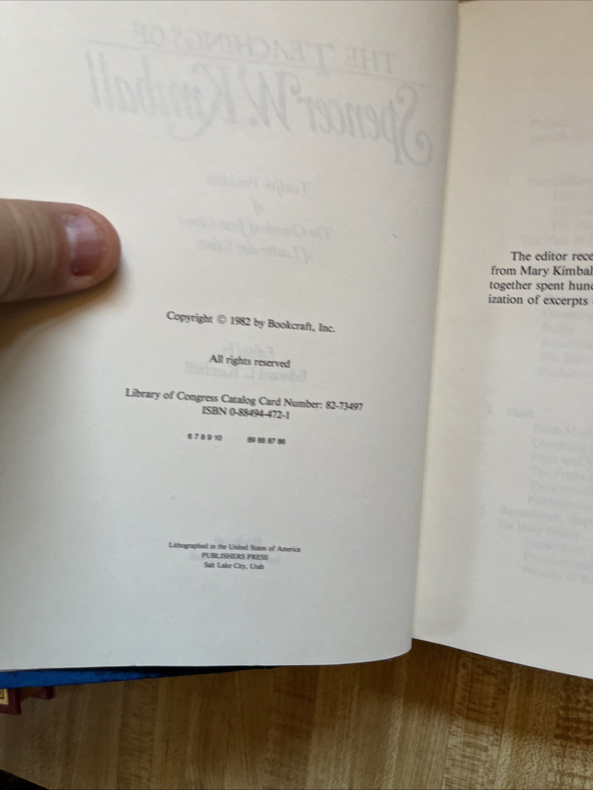 The Teachings Of Spencer W Kimball Hardcover 