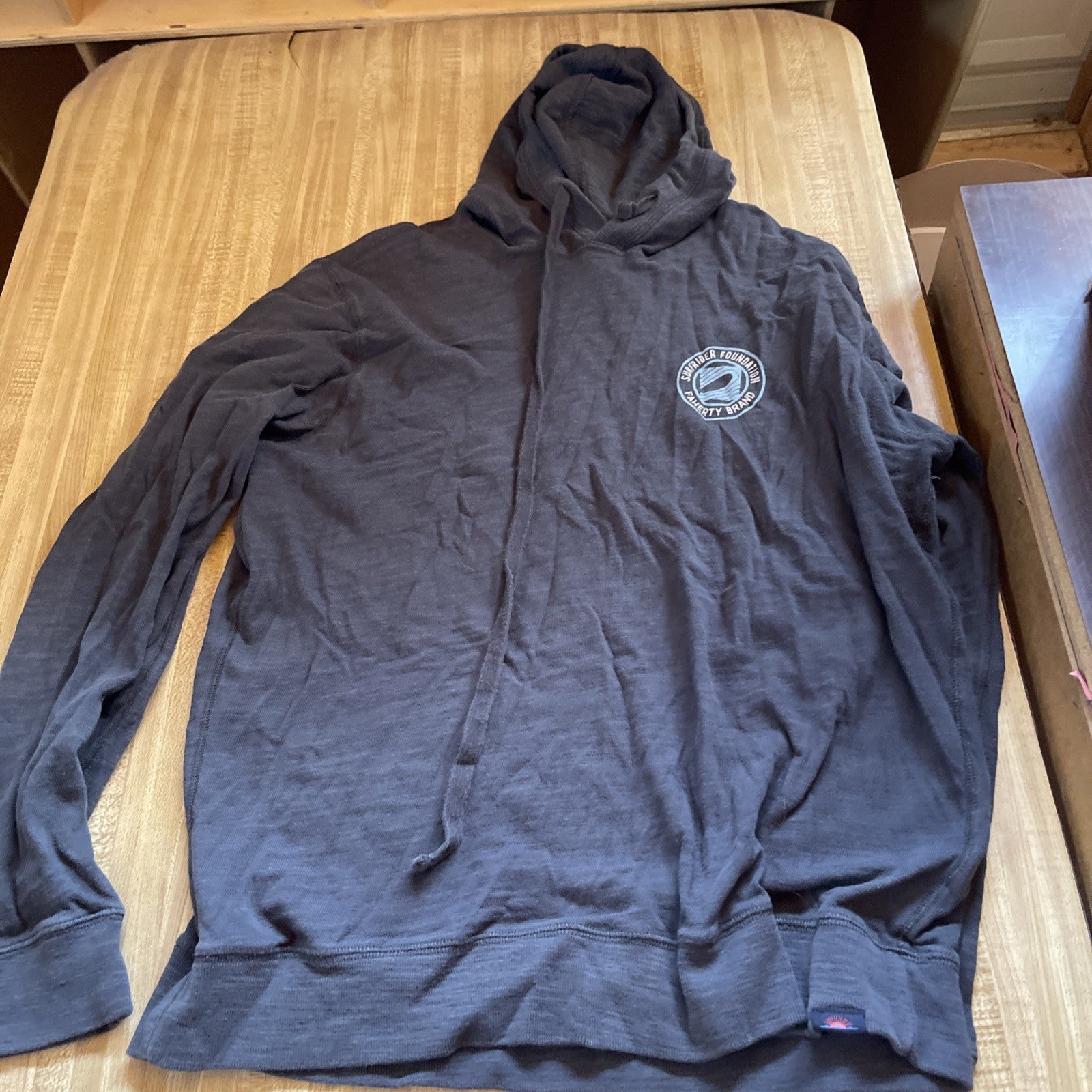 Faherty Sunwashed Organic Cotton Hoodie Large 