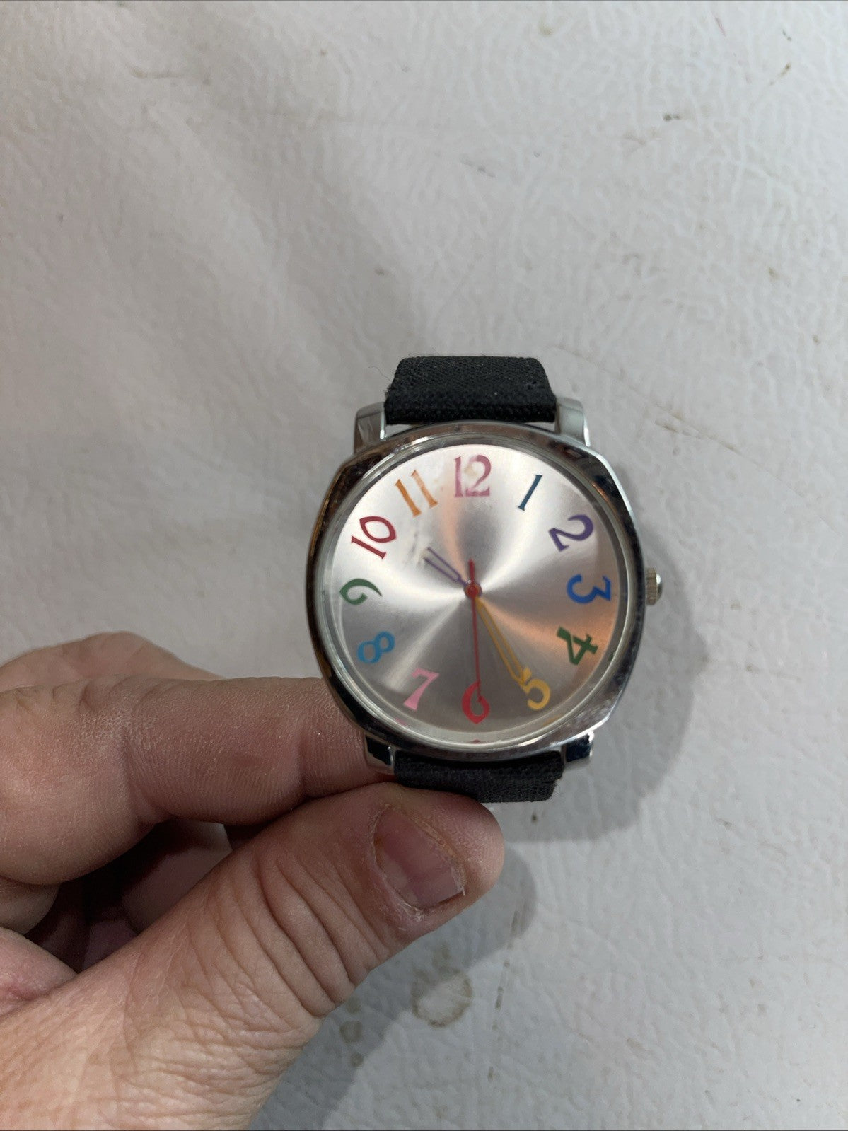 Rainbow Number Watch Needs Battery 