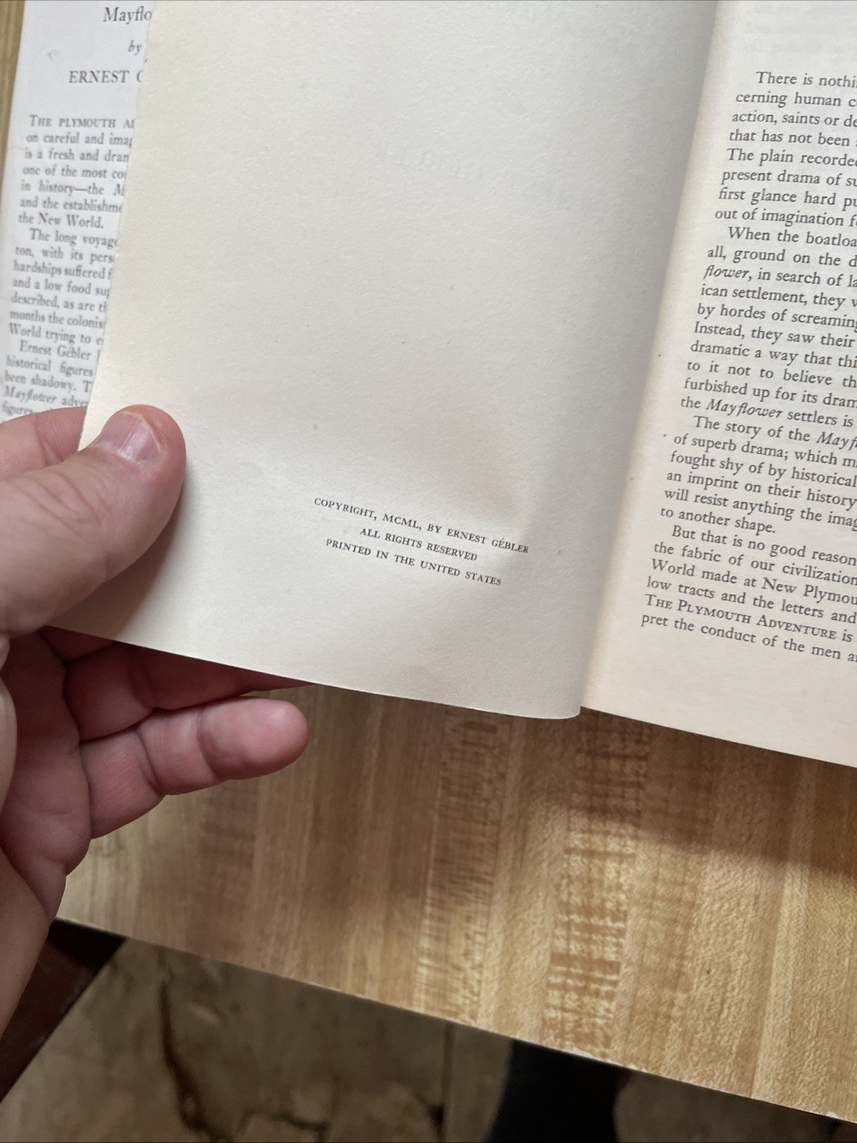 The Plymouth Adventure Hardcover 
