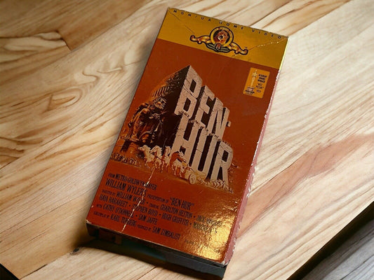 Ben Hur VHS Tape Video Charlton Heston 2 Tape Set MGM