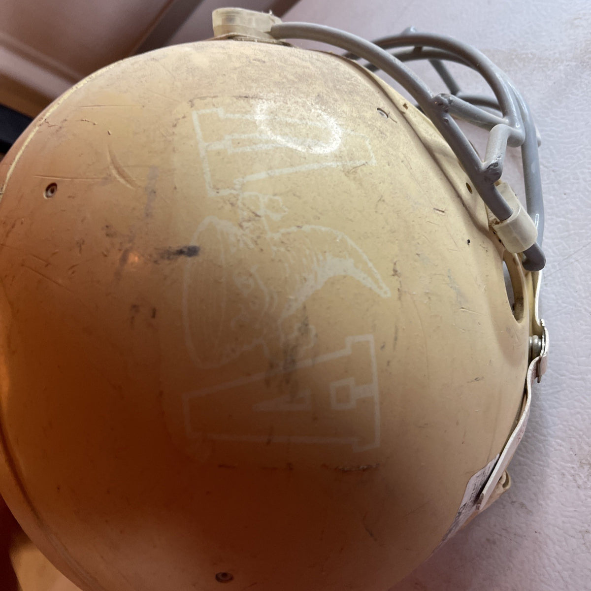 Vintage Game Used Riddell Football Helmet 