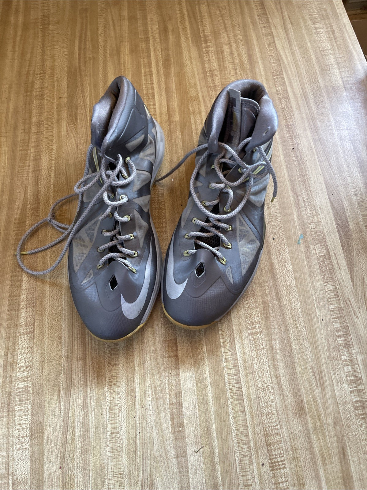 Size 15 - Nike LeBron 10 Yellow Diamond
